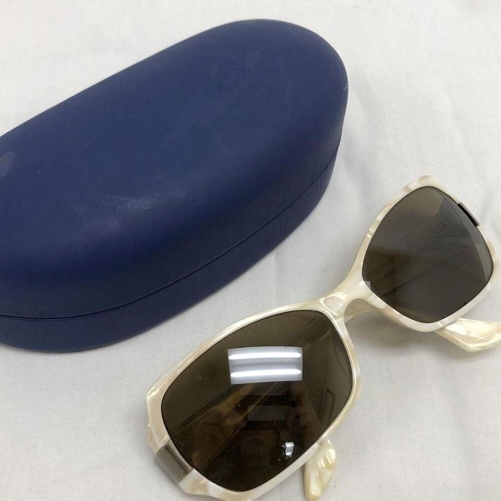 ProDesign Denmark 8604 White Marbled Frame Sunglasses with Blue Carrying Case - Picture 8 of 8